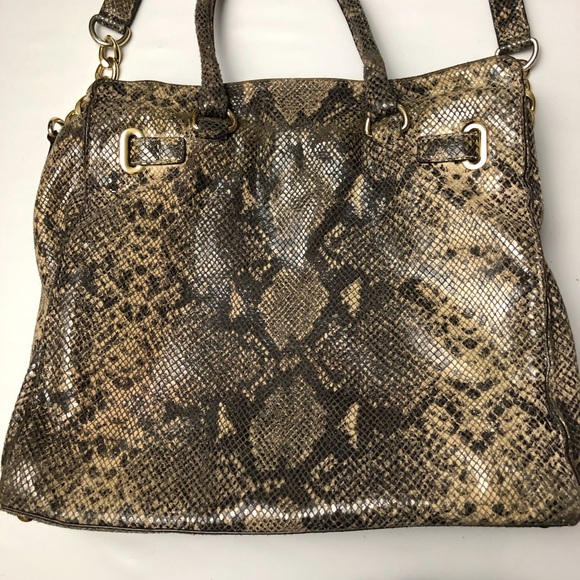 Michael Kors Hamilton Large Python Tote - Picture 2 of 10
